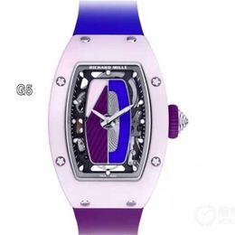 RichrsMill Horloge Zwitsers horloge VS Factory Koolstofvezel Automatische serie Dames RM07-01 312 Vijfenveertig Punt Vijf Veertien00AYFYAM