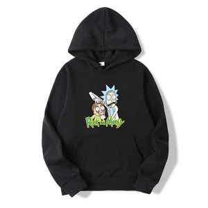 Rick and Morty's herfst-winterhoodie met lange mouwen voor heren en dames is populair op straat