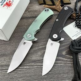 Rick Hinderer XM-18 3,5 "Flipper couteau pliant D2 Blade G10 Handle avec clip extérieur Camping Chasse Randonnée Randonnée