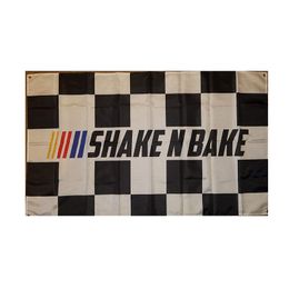 Ricky Bobby Talladega Nights Shake N Bake Flag Banner College Dorm 3x5 Feet Digital Printing 100D Polyester met Grommets