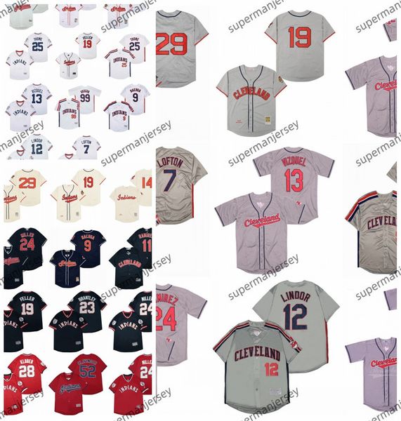 Ricky Vaughn Jose Manny Ramirez World Series Indiens Baseball Jersey Jim Thome Kenny Lofton Omar Vizquet Albert Belle Mays Hayes Pedro Cerrano Roger Dorn