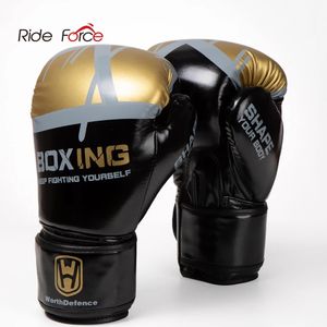 Ride Force Kick Boxing Gants Hommes Femmes PU Karaté Muay Thai Guantes De Boxeo Combat Libre MMA Sanda Formation Adultes Enfants Équipement 240124