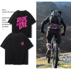 Ride ou Die Back Print Cotton T-shirt Fashion Brand Luxury Y2K Tops Men Femmes Summer Vintage Cool Tees 240417