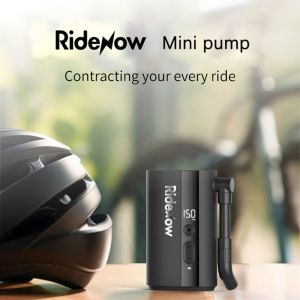 RidENow Mini Pump 150psi draagbare rij fietsen elektrische luchtpomp hoge capaciteit batterij MTB Road Bike Motorfietspompen