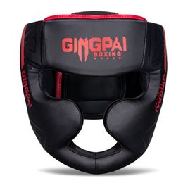 Casques d'équitation Kick Boxing casque karaté Muay Thai Guantes De Boxeo casque de combat gratuit MMA casque de protection Sanda entraînement adultes enfants équipement 231211