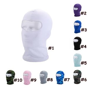 Masques d'équitation Crème solaire Respirateur Sports Séchage rapide Camouflage Couleur Visage Bouche Couverture Adulte Cache-Oreilles Masques De Cyclisme SEA SHIPPING CCA12584