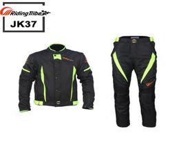 Riding Tribe motocicleta negro Reflect Racing chaquetas y pantalones de invierno Moto chaquetas impermeables trajes pantalones JK376163091