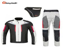 Riding Tribe Vestes imperméables pour moto Costumes Pantalons Veste pour toutes les saisons Noir Reflect Racing Vêtements et pantalons d'hiver 6373057