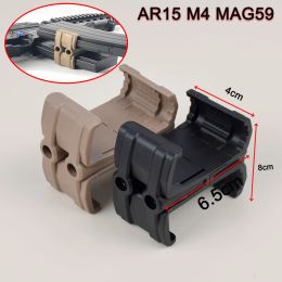 Fusil Double chargeur e coupleur, connecteur à Clip en Polyester pour AR15 M4 MAG59 Airsoft, pince magnétique, lien parallèle, équipement de chasse