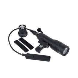 Geweer Licht M340C M300 Mini Scout Light Multi-angle Offset Mount Airsoft 5.56 PMAG AR15 M16 5.45x39 7.62x39 Zaklamp-Zwart