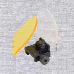 Riflescope transparante kogelvrije lensbeschermer rood groen stip lens deksel opvouwbaar geweer airsoft scope shield rail mount