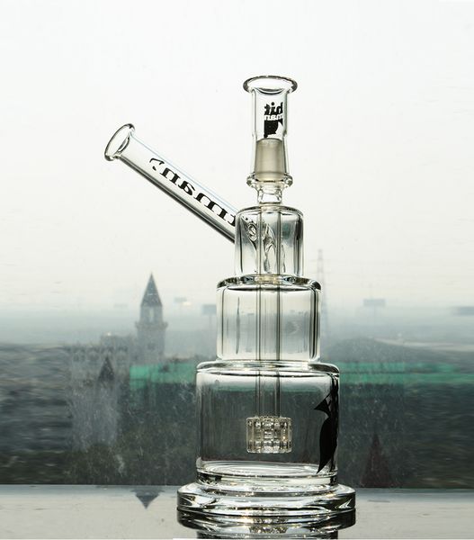 Rig HitMan Glass Bongs Hammerhead gâteau bangs en verre gâteau plate-forme de vapeur ligne de gâteau d'anniversaire en verre 14,4 mm conduite d'eau commune avec clou femelle