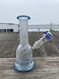 Rig Style Hookahs Waterpijpen met atomaire sterrenstof en zandstraalkleur 10 mm mannelijk gewricht super leverend van vandaag