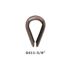 Fourniture de gréement dé à coudre de câble en acier à anneau américain G-411 galvanisé