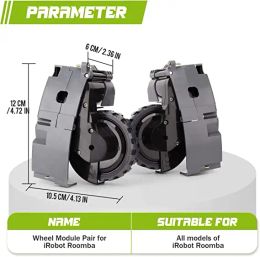 Paire de modules de roue de conduite droite et gauche pour Irobot Romberba 500 600 700 800 900 Série interchangeable 880 980 960 860 864.