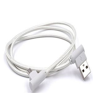 Right Angle TYPE C Micro USB Braided Cable 2A Fast Charging Charger Cord 1M 2M 3M 90 Degree Bend Connector Wire For Samsung