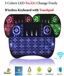 RII i8 Wireless Backlit Keyboard Mouse Multitouch Backlight voor MXQ Pro M8S Plus T95 S905 S812 Smart TV Android TV Box PC9785297