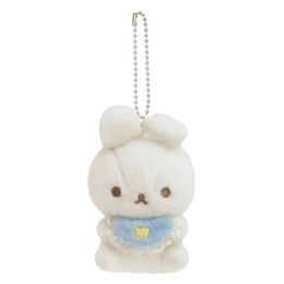 Rilakkuma Usausababy Bunny llavero de peluche EE. UU. Bebé Kawaii lindo llavero con anilla para llaves de Anime juguetes para niñas pequeño regalo