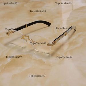 Eyewear Eyewear Diamond Cut Lens Eyeglass Gold Frame Gold Cadre Original Black White Buffalo Horn Glêmes