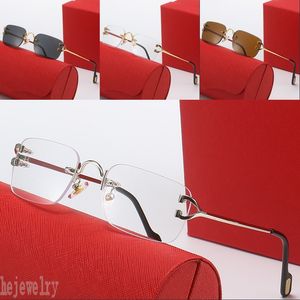 Lunettes de soleil de luxe sans monture pour hommes, lunettes quotidiennes décontractées créatives unisexes, lunette de soleil ordinaire, cadeau d'anniversaire, nouveauté de styliste PJ039 B23