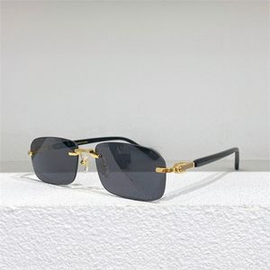 Randloze zonnebril dames luxe goud brillenmode mode zonnebril ontwerper mannen voor reizen