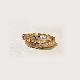 anneau 18k bijoux viper anneau 2 couleur avec pierre design esthétique anneaux pas de pierre plaque d'argent serpentii anneaux bijoux sizer 6 7 8 9 anneaux squelette serpent anneau ensemble cadeau
