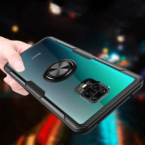 Étuis à anneaux pour Redmi Note 10 10S 9S 9 8 Pro, housse de téléphone transparente antichoc pour Xiaomi POCO X3 NFC Pro F3 M3 Mi 10T Pro 11