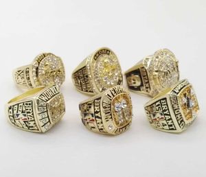 Ring Championship 2000/2001/2002/2009/2010/2016 Basketball avec vitrine de collection pour collection personnelle