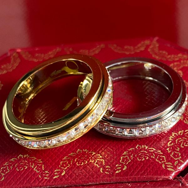 Anillos de diseñador de diseñadores de anillos para mujeres diseñadores de amor simulados diamantes tendencia de oro rosa blanca oro y sier boded fiesta de bodas regalos agradables s