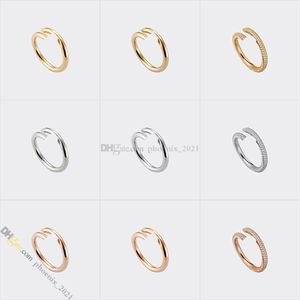 Sieradenontwerper voor vrouwen designer ring nagelring titanium stalen ringen vergulde nooit vervagende niet-allergisch, goud, zilver, roségoud, winkel/21621802