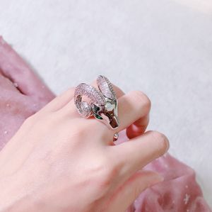 Ring Designer Ring Diamant dierenring Diamanten ring is de hipste stijl voor kerstcadeaus