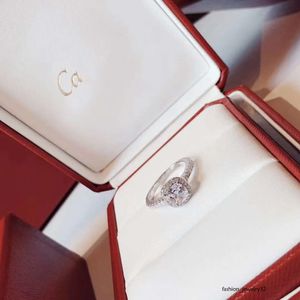 Ring Designer ring sieraden ringen voor vrouwen alfabet diamant ontwerp mode kerstcadeau sieraden valentijnsdag cadeau veelzijdige ringen szie 5-9 goed