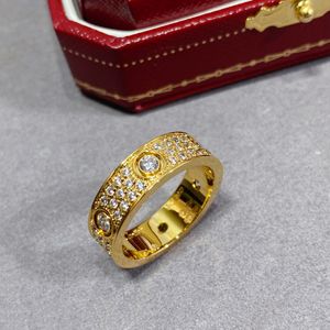 ring Designer ring luxe designer ringen voor vrouwen houden van ontwerpers gesimuleerde diamant wit rose goud trend mode goud en zilver bruiloft goed