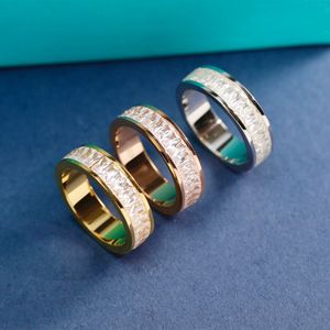 Ring designer ring luxe sieraden merk ringen voor vrouwen Alfabet diamant letter ontwerp mode casual cadeau sieraden Inlay Dagcadeau ringen szie 6-9 zeer goed