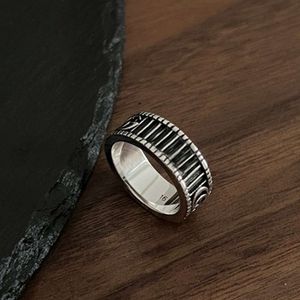Ring Designer Ring Luxury Jewelry Brand Anneaux Sterling Silver Stripe Stripe Couple d'anneau Gift pour la Saint-Valentin pour petite amie Boyfriend
