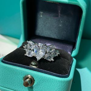 Ring designer ring luxe sieraden ringen voor vrouwen super mooie ring vol diamanten sprankelende vriendin verjaardagscadeau verlovingsring