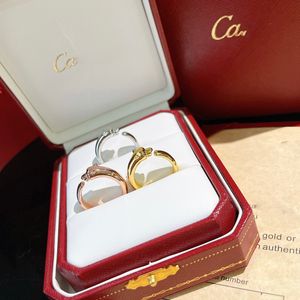 Ring designerring luxe sieraden ringen voor dames gepolijst Small Leopard Ring Ultra Fine Rose Gold Platina Geel Goud Verkrijgbaar in drie kleuren