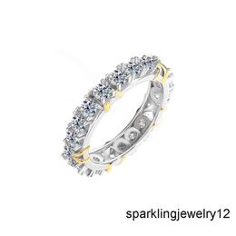 Anillos de diseñador de anillo para mujeres Sterling Sier VVS Moissanite Diamante Hombre Pase Ring Probador de diamantes X Cross Love Anillo Conmontaje Anillo de uñas Rings Jewellry Propose