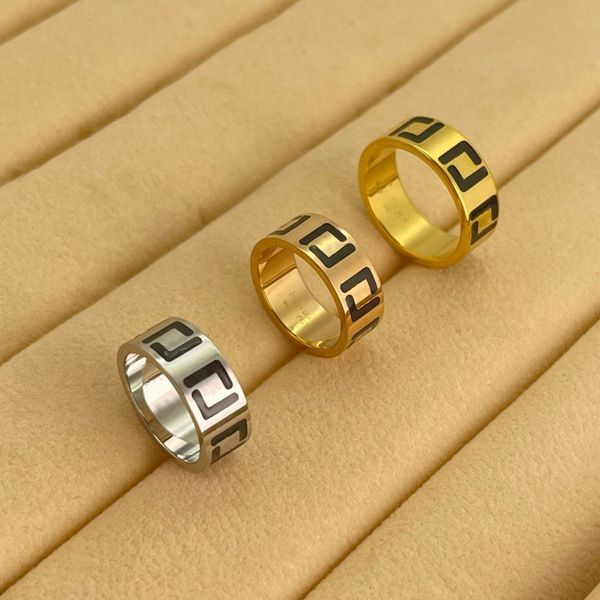 anillo de diseñador anillos para mujeres joyería de acero titanio pareja boda anillo de plata oro rosa anillo de lujo anillo de compromiso cjeweler joyería al por mayor joyería de lujo