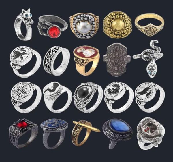 Ring Game Dark Souls Series Men anneaux HAVE039S Demon039s Scarant Chloranthy Metal Metal Ring Fans masculin Cosplay Jewelry Accesso6555736535486