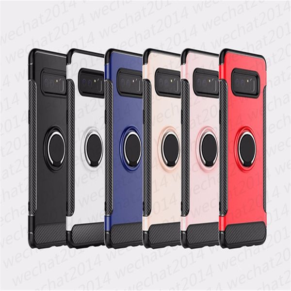 Soporte de anillo magnético para coche, funda protectora a prueba de golpes para Samsung Galaxy S7 Edge S8 S9 S10 Plus S10e Note 8 9 10 Plus