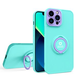 Ringhouder telefoonhoesjes met lens bumperbescherming voor iPhone 13 11 12 Pro XS Max XR 8 7 Plus 6s Fashion Back Cover ShockProoft Anit Fall