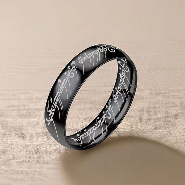 Ringschmuck für Herren-Zauberring, Tai-Stahlring, König aus Titanstahl, schlichter Saturn-Ring, Herren-Trendy-Crowd