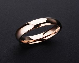 Ring Nieuwe Hoge Kwaliteit 1PCS Rose Gold Tone Wolfraam Trouwringen 23468mm Breedte Dome Band voor Man en vrouw 2103101504689