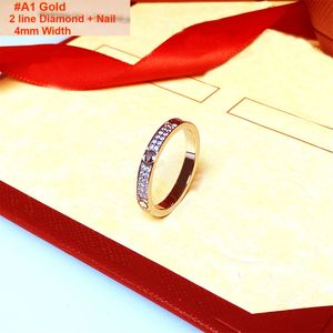 Ring Series 4 mm 5 mm 6 mm Titane en acier argenté et femmes