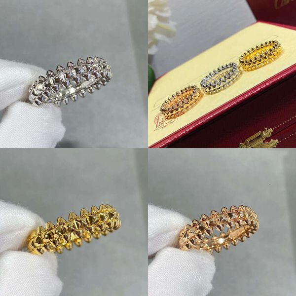 Ring Series for Woman Designer Willow Spike Gold plaqué T0p Qualité Reproductions officielles Fashion Taille européenne Cadeaux Premium 001 Qualité d'origine