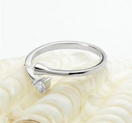 Ring -instellingen leeg basis zirkon één steen 925 sterling zilveren diy sieraden bevindingen parelmontage voor parel feest50438254248159