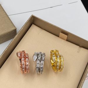 ring met steen maat 6 7 8 9 optie ring 18K vergulde anillo snakee slang verzilverd Ring sizer extra grotere maat unisex ringen set collectie 10 stijl sieraden