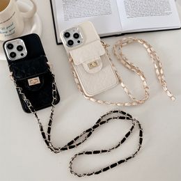 Ringer Card Bag Cuir Designer Minimalist Case iPhone Case iPhone 15 Pro Max 11 12 13 14 15 Plus