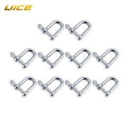 Anneaux 10pcs 316 agrafeuses en acier inoxydable Carabiner D Classer de manèges pour clés du kilkain kekchain HOCK VIS JOINT CONNECTEUR